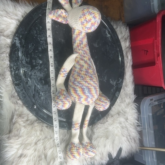 Handmade Crochet Giraffe Toy for Kids - Picture 4 of 8